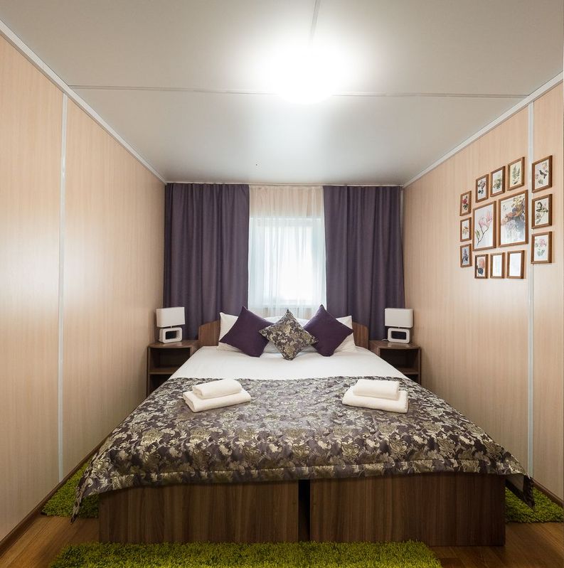 Проживание Эко-парка Адмирал - Домик на 2-х с двуспальной кроватью. Парусная в Красноярске